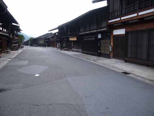 街道筋(中仙道奈良井宿)