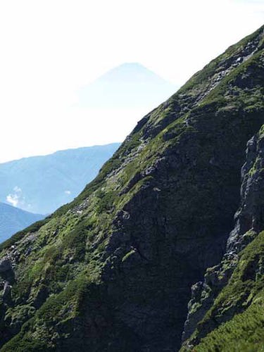 富士山遠望(北岳山頂付近)