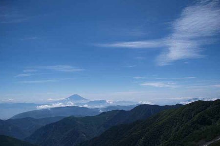 富士山遠望(北岳山荘へ)
