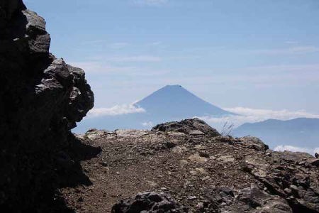 富士山遠望(北岳山頂付近)