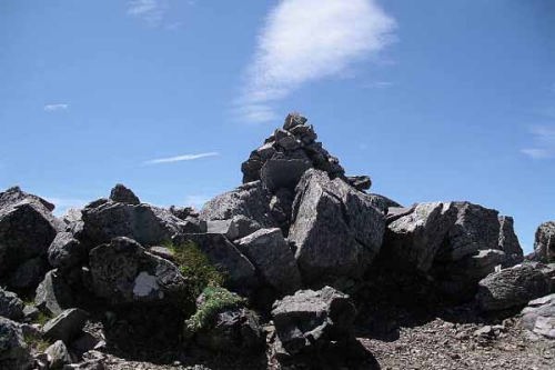 北岳山頂付近