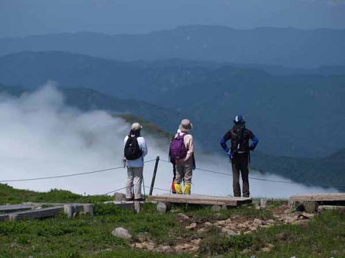 山頂にて(姥ヶ岳)