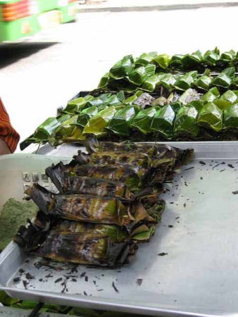 焼きバナナ(バンコックセンターあたり)