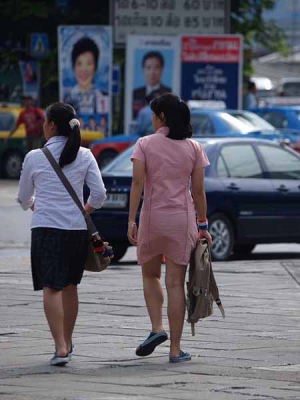 町の人たち(バンコックセンターあたり)